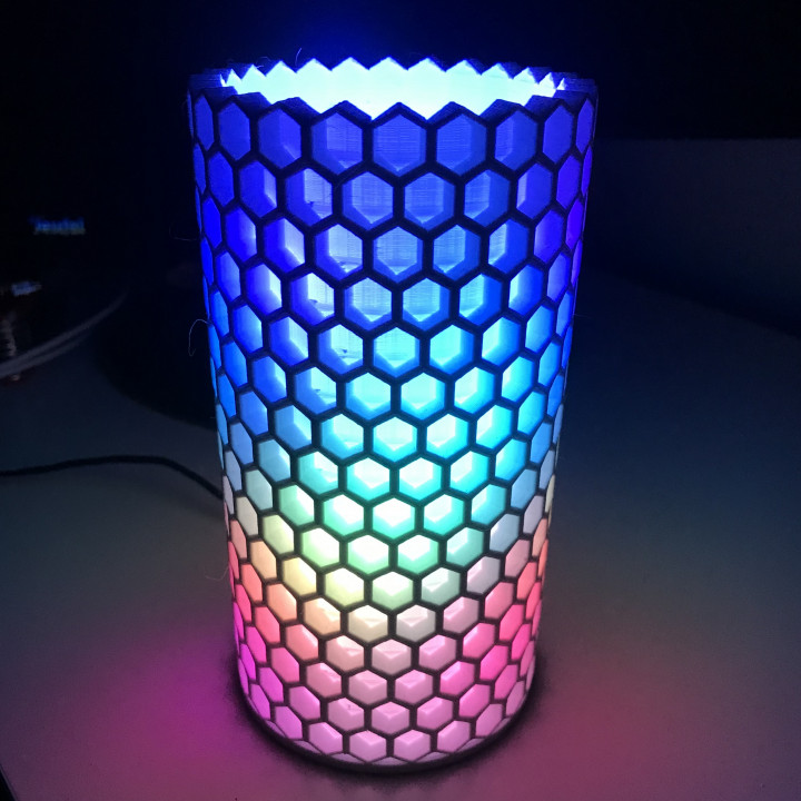 Honeycomb NeoPixel Lamp image