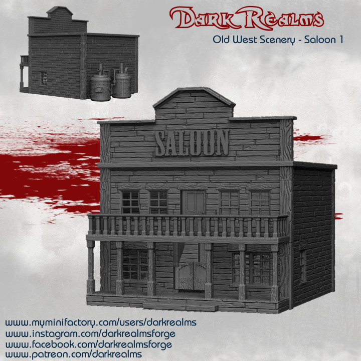 Dark Realms Old West Scenery - Saloon 1 image
