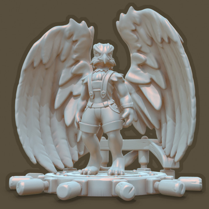 Anthropomorphic Gryphon Character image