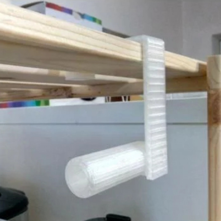 IKEA Wooden shelf paper towel holder image