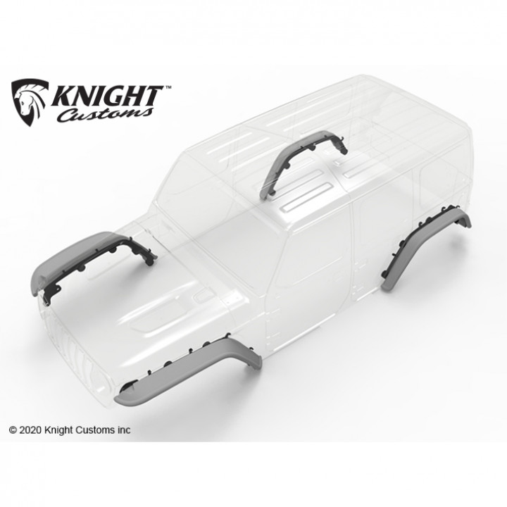豊富な商品から 3D Printable KCJL1006 JL Bar Fender SET by Knight Customs アクセサリー