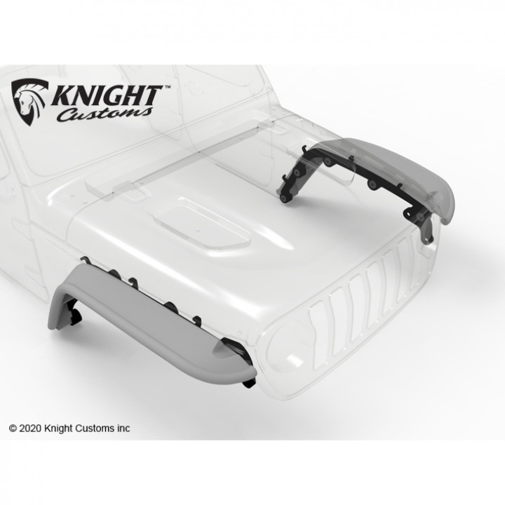 【お試し価格！】 3D Printable Customs Knight by SET Fender Bar JL KCJL1006 アクセサリー