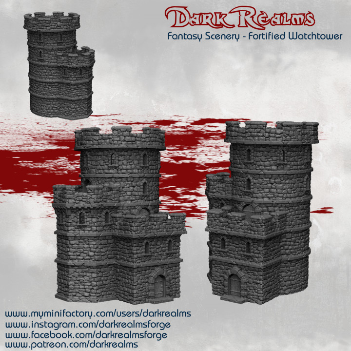 Dark Realms Fantasy Scenery - Fortified Watchtower image