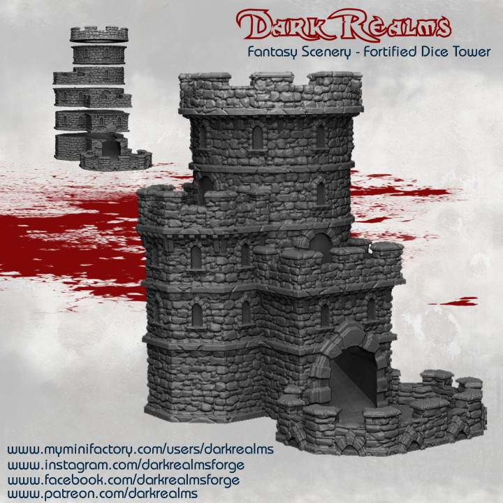 Dark Realms Fantasy Dice Tower image