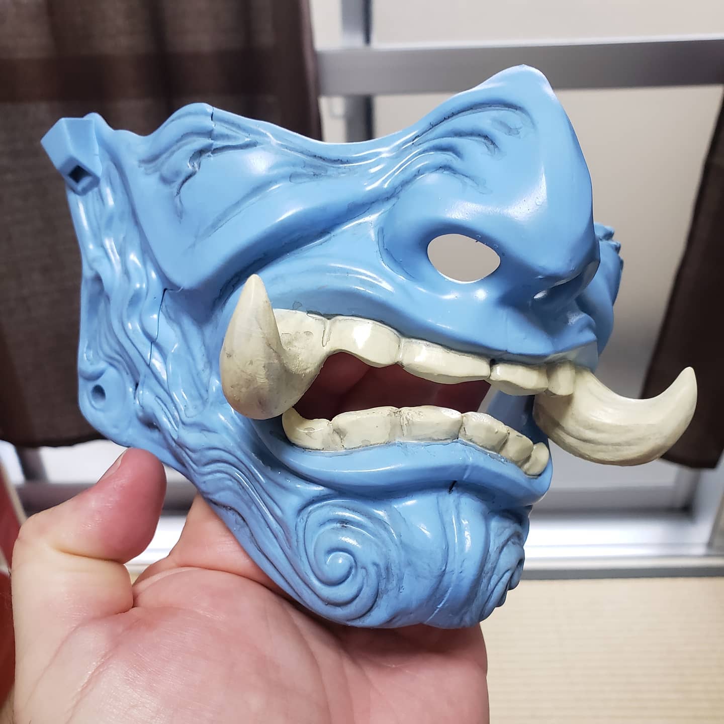 3D Print of Samurai - inspired mask by williamhumphrey
