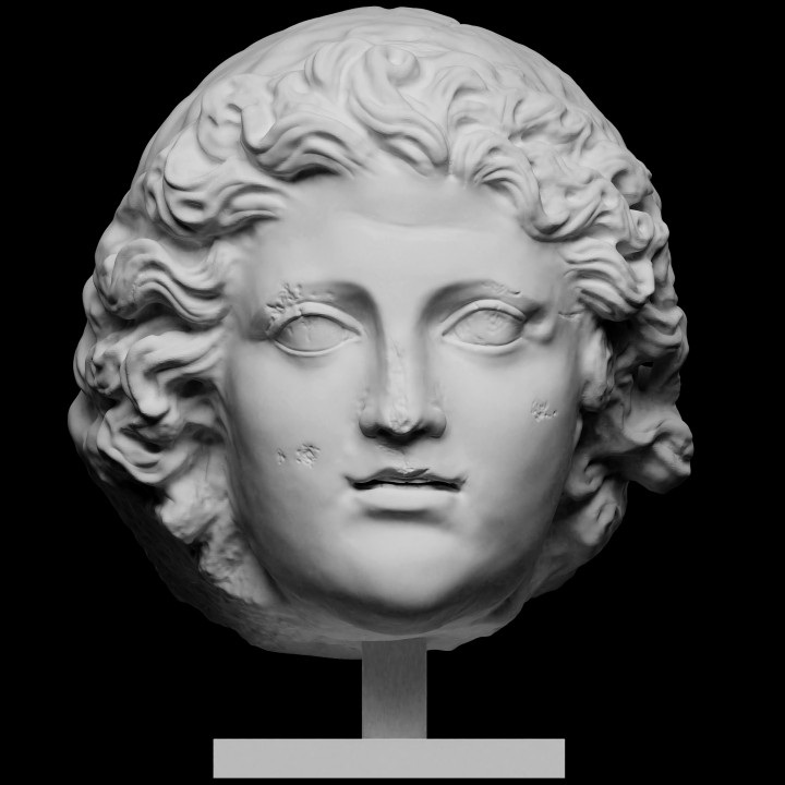 Monumental Portrait Head of Alexander the Great image