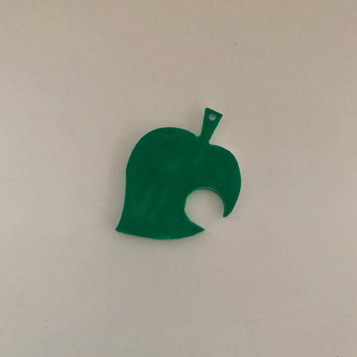 Animal crossing Leaf Keychain image