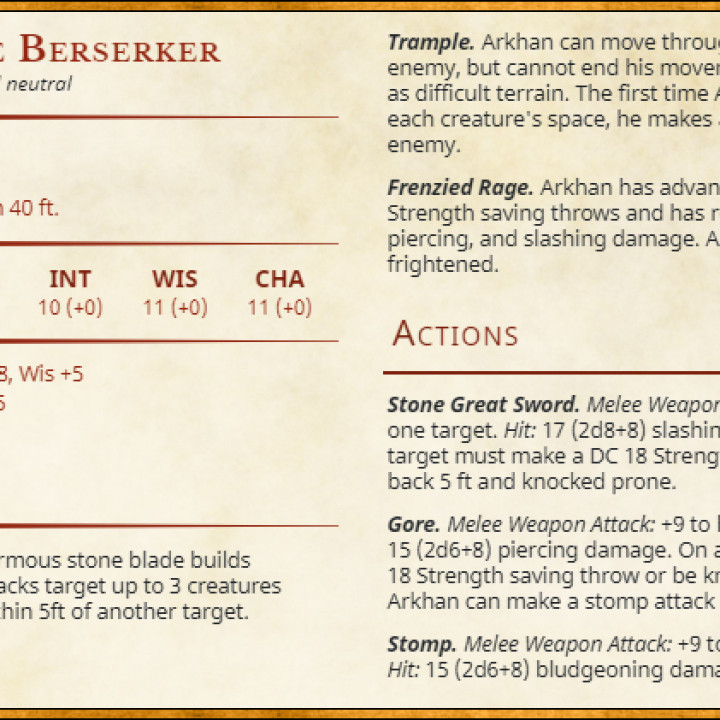 Arkhan, Ariche Berserker (Pre-Supported) image