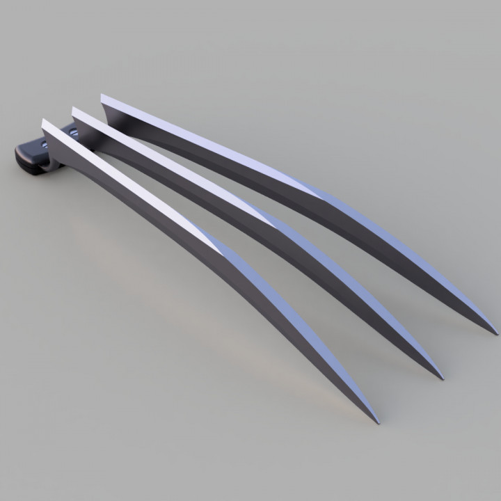 3D Printable wolverine claws by James Hart