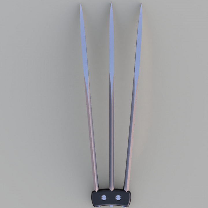 3D Printable wolverine claws by James Hart