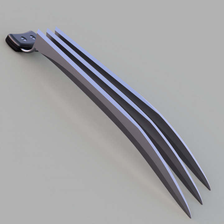 3D Printable wolverine claws by James Hart