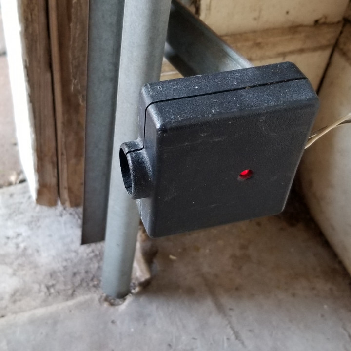 3D Printable Garage door sensor sun shield by Al