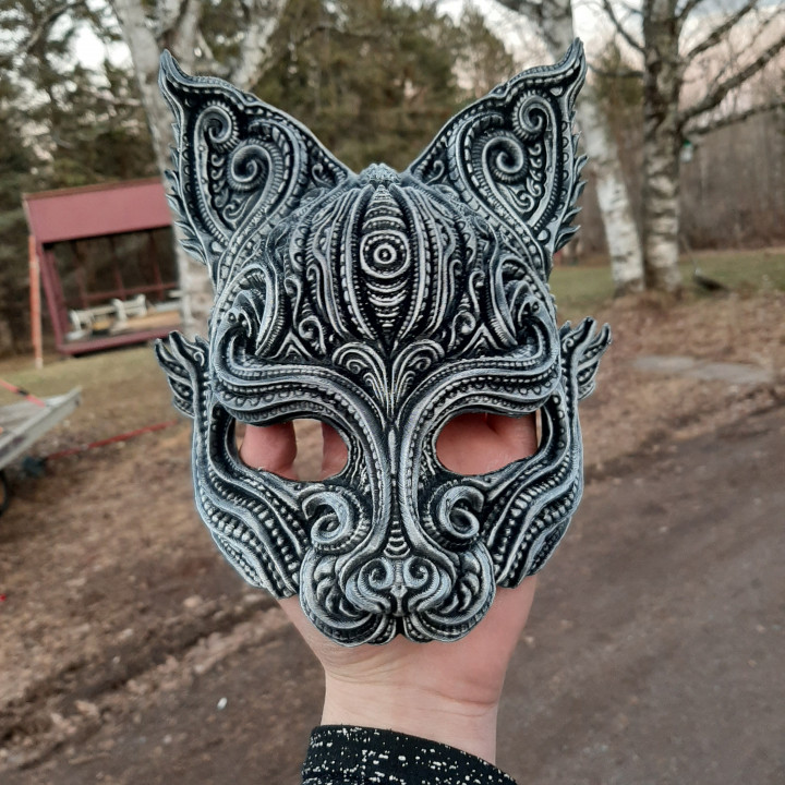 Kitsune inspired half mask image