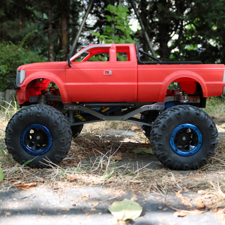 1/10 Typical Pickup Body for MyRCCar MTC Chassis with Rigid Axles or Independent Suspension System image