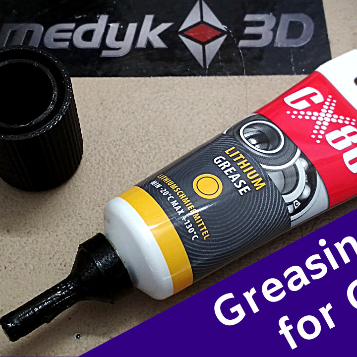 3D Printable Linear Bearing Greasing Cap for CX80 lithium grease by medyk3D