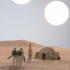 Luke Skywalker's Home, Tatooine - Star Wars print image