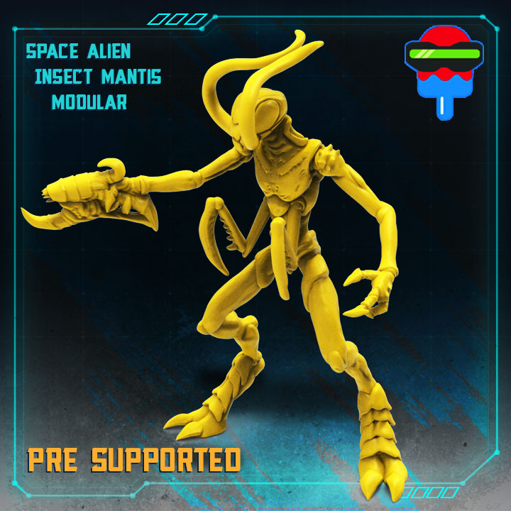 SPACE ALIEN INSECT MANTIS image