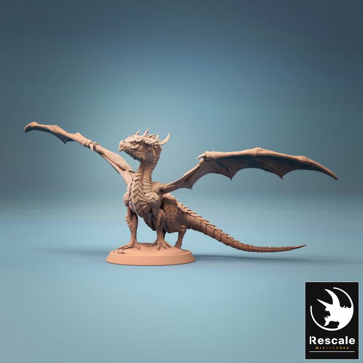 3D Printable Baby Dragon by Rescale Miniatures