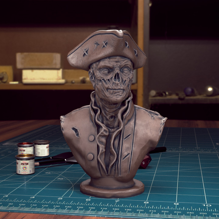 Ghoul John Hancock Fallout [Fallout 4] Inspired Bust [Pre-Supported] image