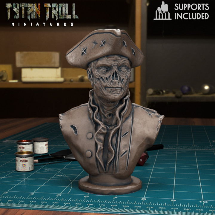 Ghoul John Hancock Fallout [Fallout 4] Inspired Bust [Pre-Supported] image