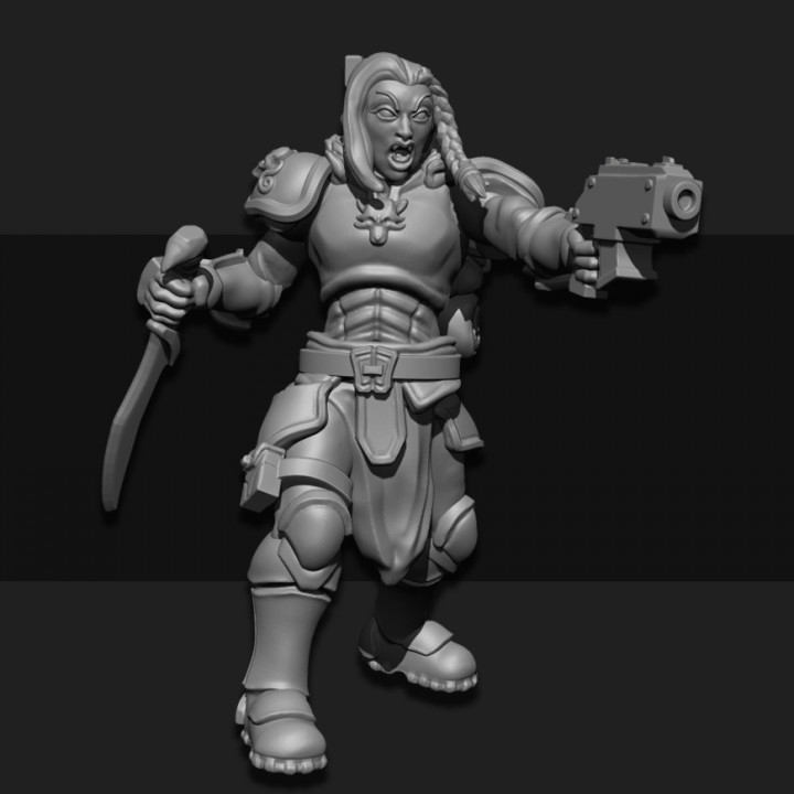 3D Printable Ulfhednar Hunter Female 03 by Sarks Foundry