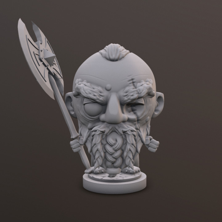 Dwarf Fighter (Magnus) Dice Head image