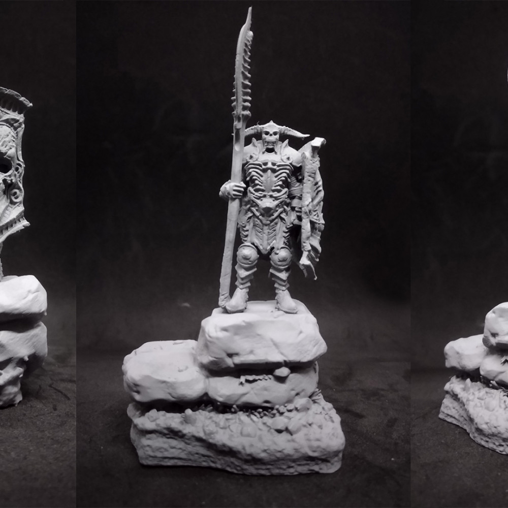 3D Printable UNDEAD SENTINEL by Necropunks Miniatures