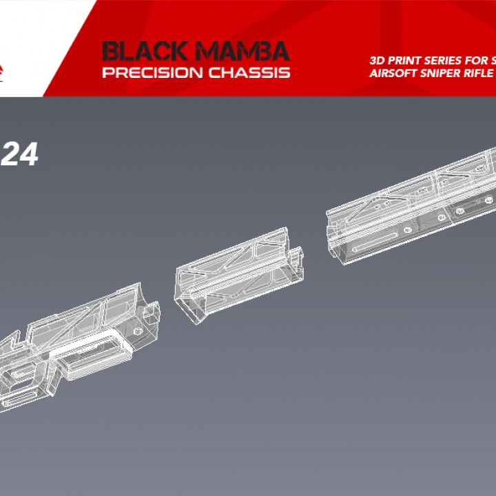 Akura Tactical Precision Chassis For SSG24 Airsoft Sniper Rifle image