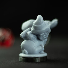 Picture of print of Pug Companion Miniature - pre-supported