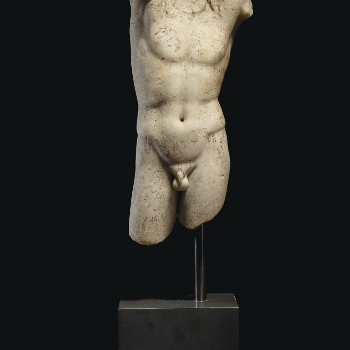A Roman Marble Torso of Narcissus image