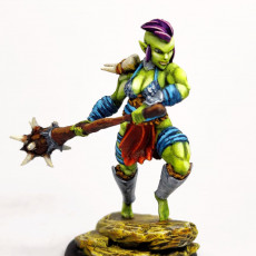 Picture of print of Vargash the orc Barbarian