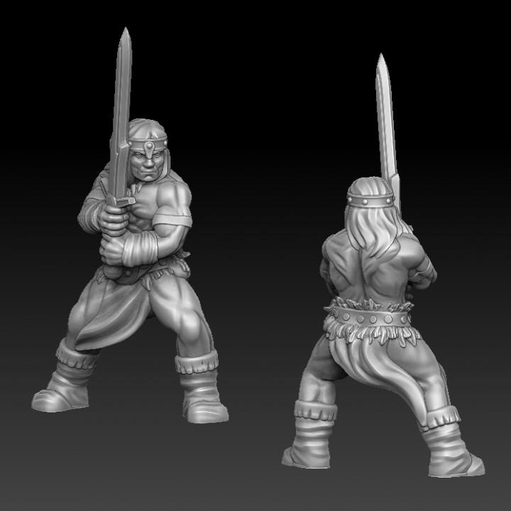barbarian with sword image