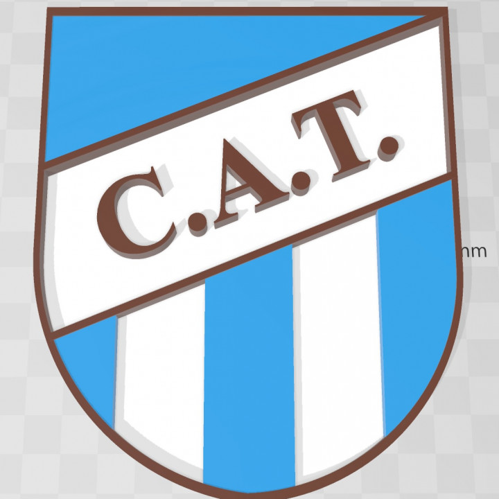 3D Printable Escudo Atlético Tucumán by Daniel S Lopez