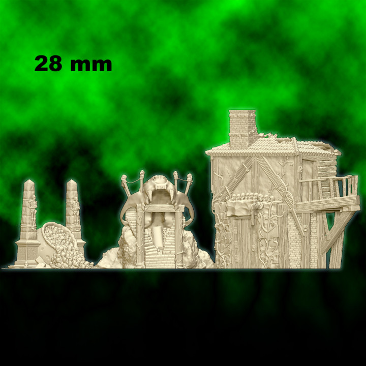 Skeleton scatter terrain - 28mm for wargame image