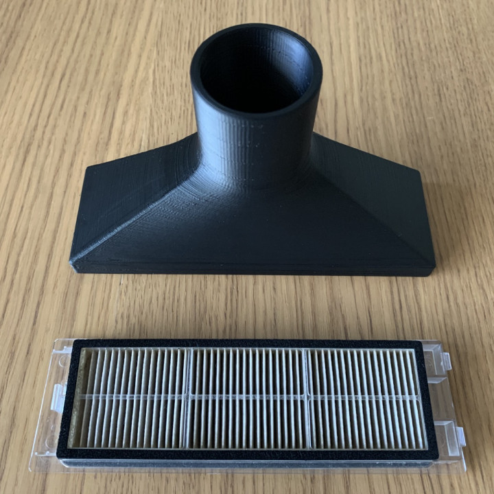 3D Printable Filter cleaning adapter for Xiaomi Roborock S6 vacuum by