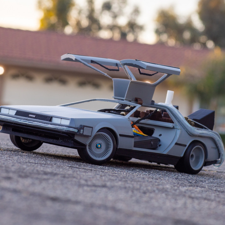 Delorean DMC-12/BTTF Time Machine 3D Printed RC Car image