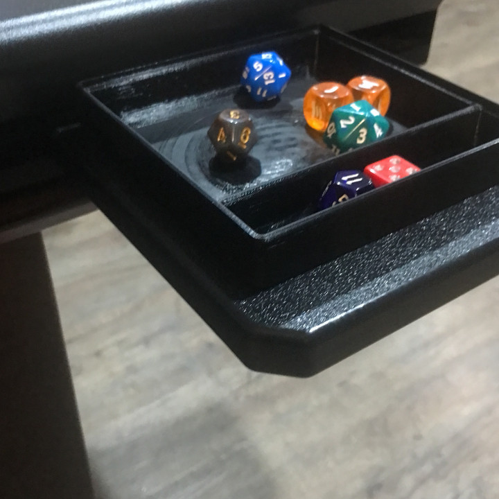 3D Printable Game Table Accessories Dice Tray by Ken