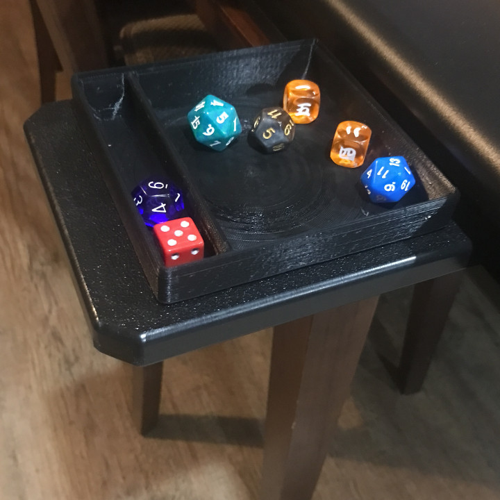 3D Printable Game Table Accessories Dice Tray by Ken