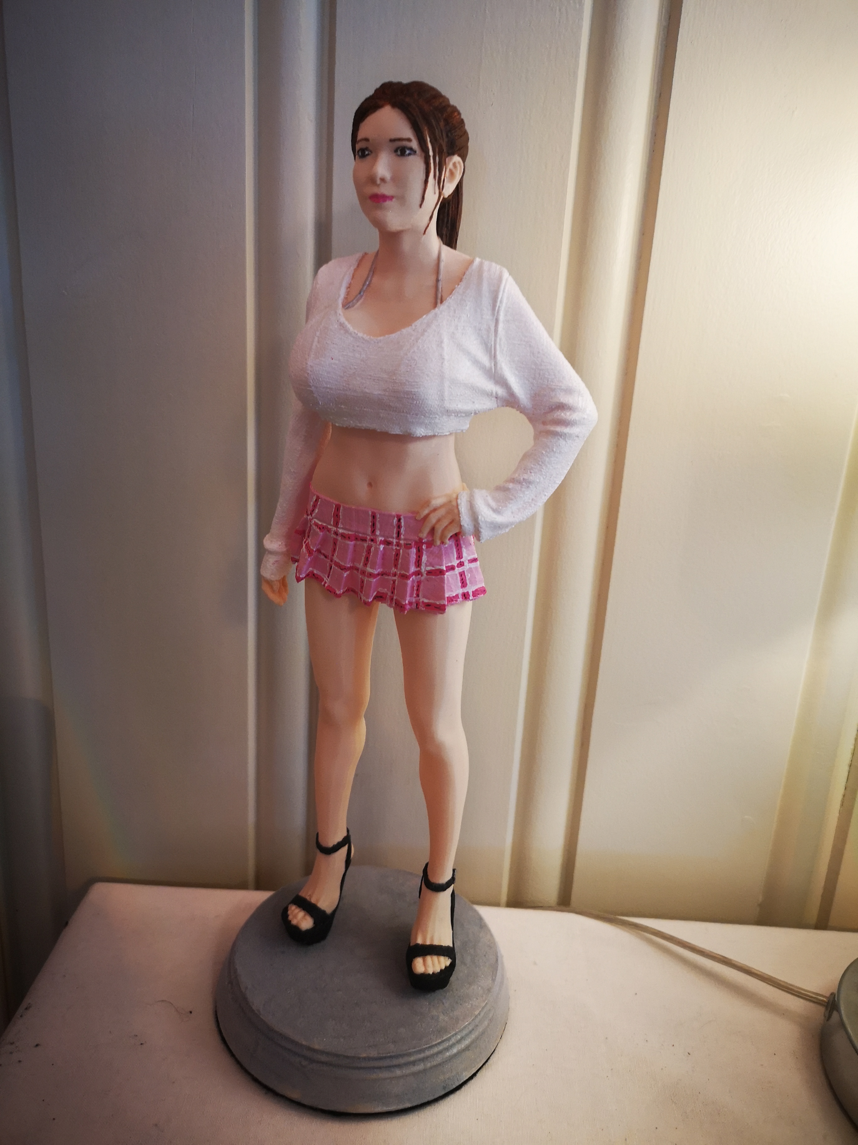 3D Printable SexyCyborg: NEW body scan in a skirt (2020) by Naomi Wu