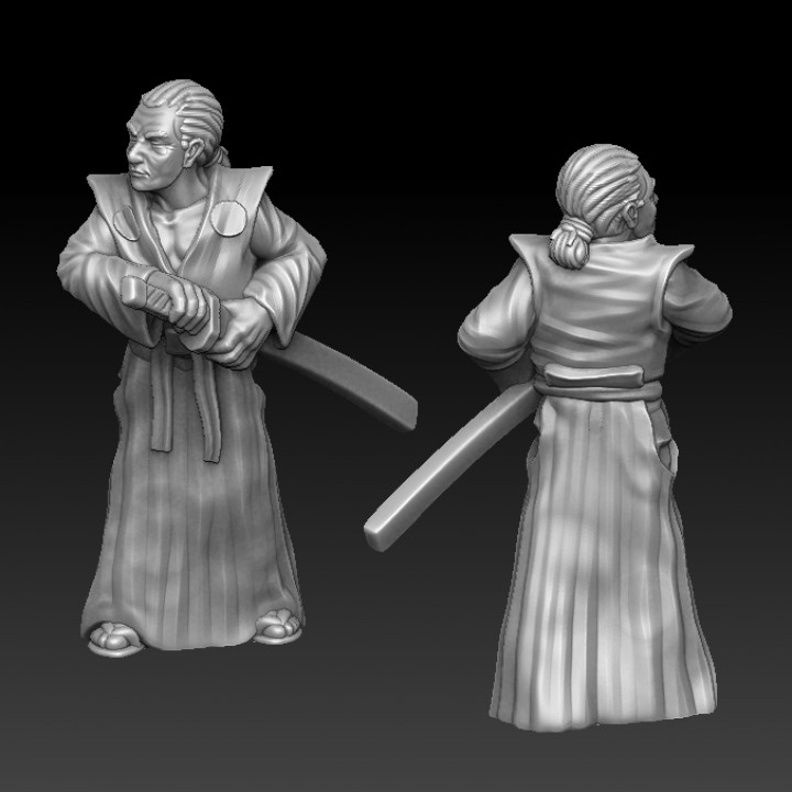 3D Printable samurai by Stanislav Kuznetsov