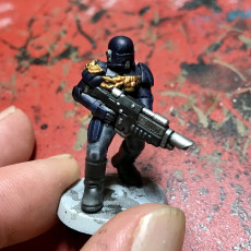 Picture of print of Imperial Arbiters w/ Lasrifles
