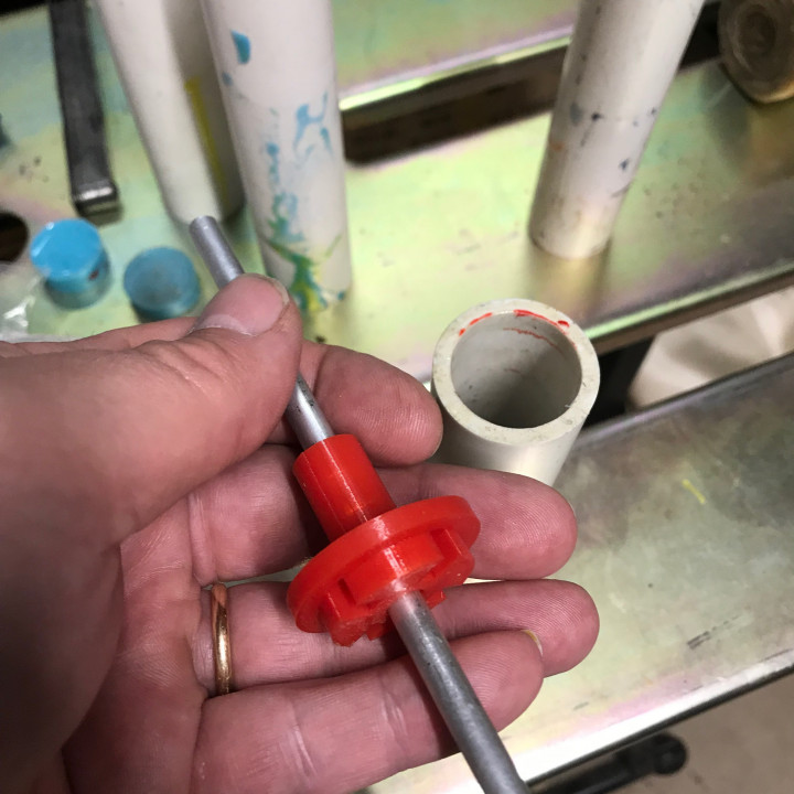 3D Printable Pen making jig for central drill guide in Alumalite blanks