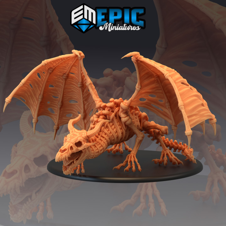 EPIC Dracolich | Undead Dragon (3 Styles) by Lord Of The Print selling | Dungeons and Dragons | D&D | Tabletop Games | Wargames | Resin Miniature