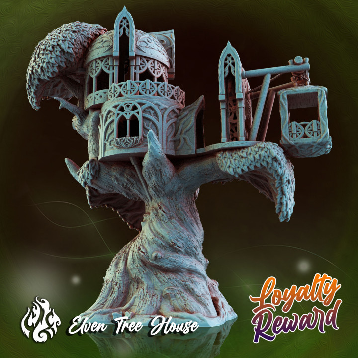 Elven Tree House - FDM Version, Supported image