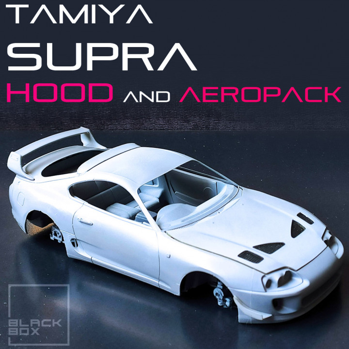 SUPRA MK4 HOOD and AEROPACK For TAMIYA 1/24 MODELKIT image