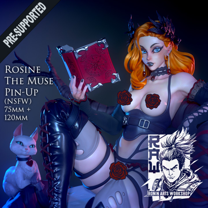 Rosine Pin Up (NSFW version) - 75 and 120mm image