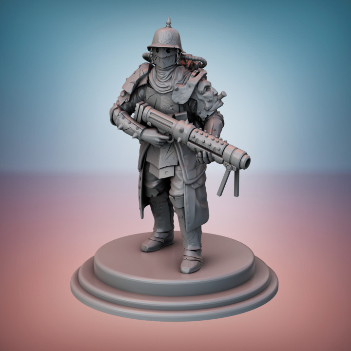 3D Printable Cult Guard Breachers - Grenade Launcher by ZBSminiatures