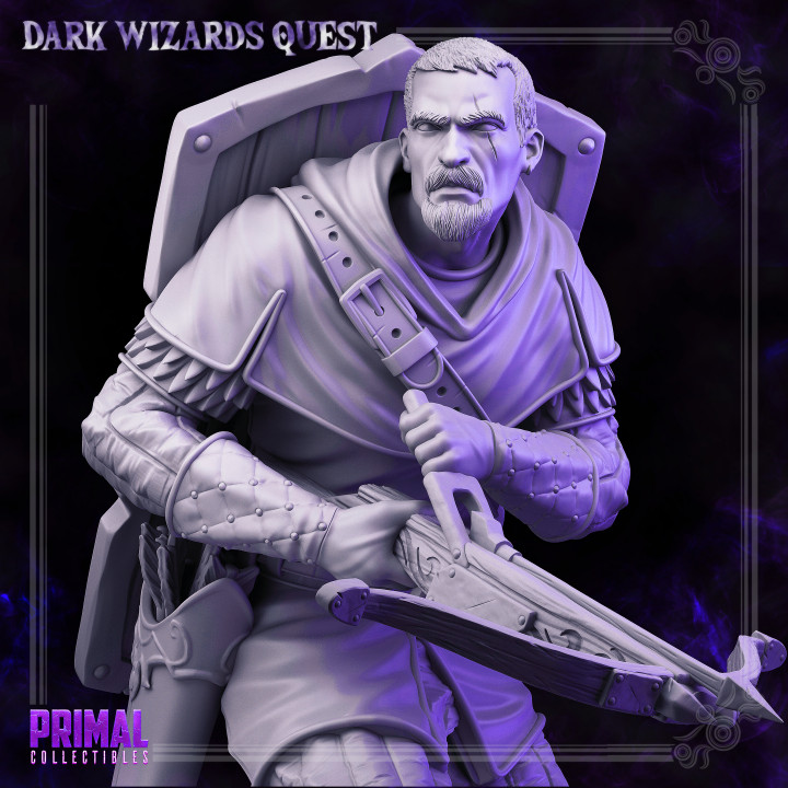Crossbowman/ Mercenary /Man- at- arms - Russel - DARK WIZARDS - MASTERS OF DUNGEONS QUEST image