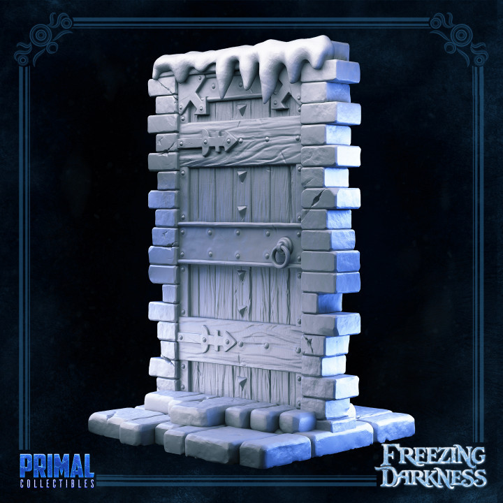 10 miniatures - 32mm - Complete furniture RPG ice expansion game - FREEZING DARKNESS - MASTERS OF DUNGEONS QUEST image