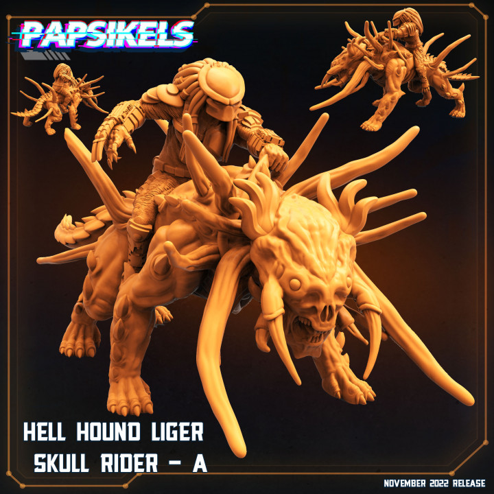 HELL HOUND LIGER SKULL RIDER - A